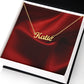 Custom Name Necklace for Women Personalized  Stainless Steel or 18k Yellow Gold Finish