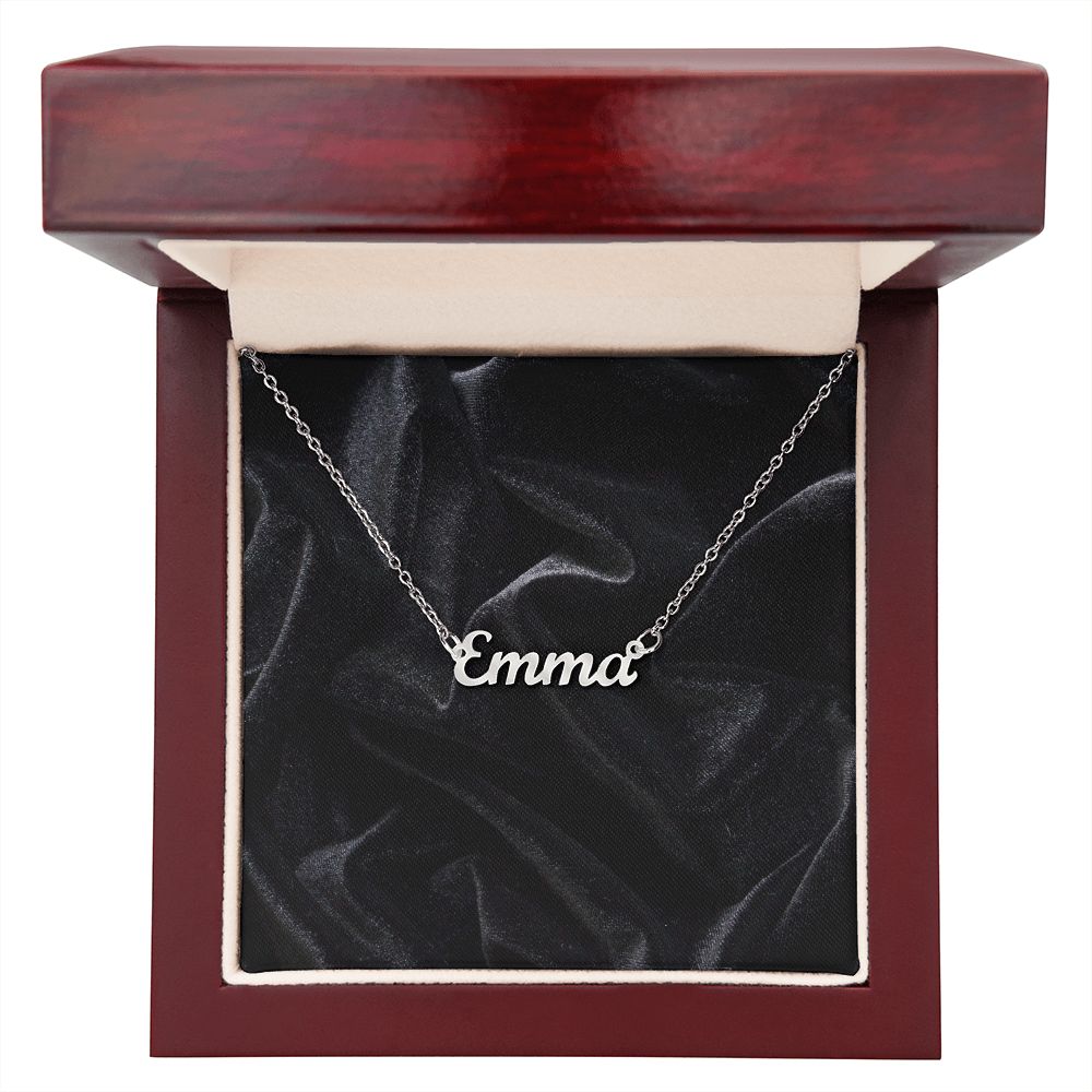 Custom Name Necklace for Women Personalized  Stainless Steel or 18k Yellow Gold Finish