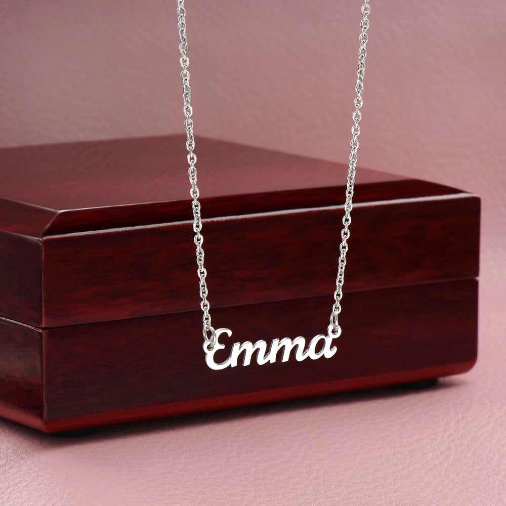 I Cannot Imagine Personalized Name Necklace Custom Pendant Valentines Day Gift for Wife From Husband