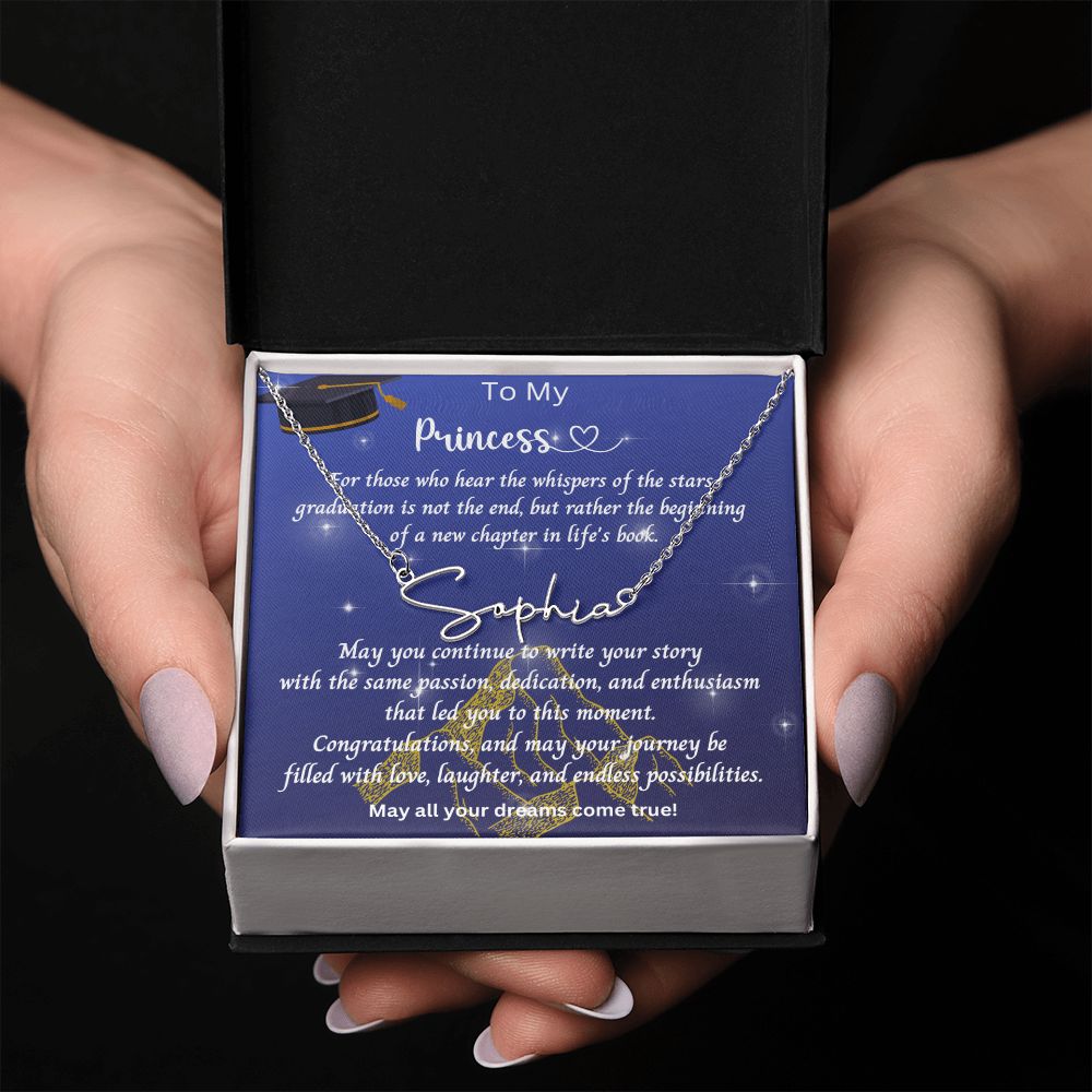 Graduation Gift | Personalized Name Necklace | Custom | Starfall Festival Pendant | Velaris ACOTAR Inspired | Bookish | Book Gift | Ethereal Princess