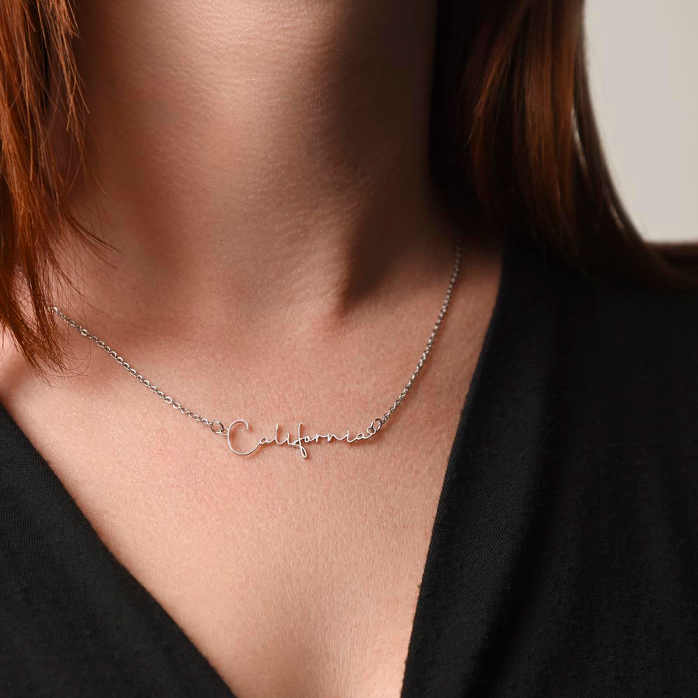 Gift for Mom | From Daughter, Name Necklace, Meaningful Gift, Mom Gift from Son, Mom Present, Word Quote Jewelry, To My Mother