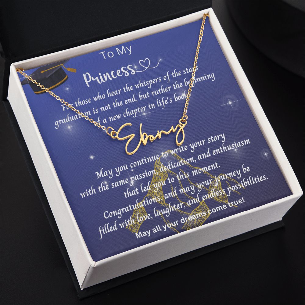 Graduation Gift | Personalized Name Necklace | Custom | Starfall Festival Pendant | Velaris ACOTAR Inspired | Bookish | Book Gift | Ethereal Princess